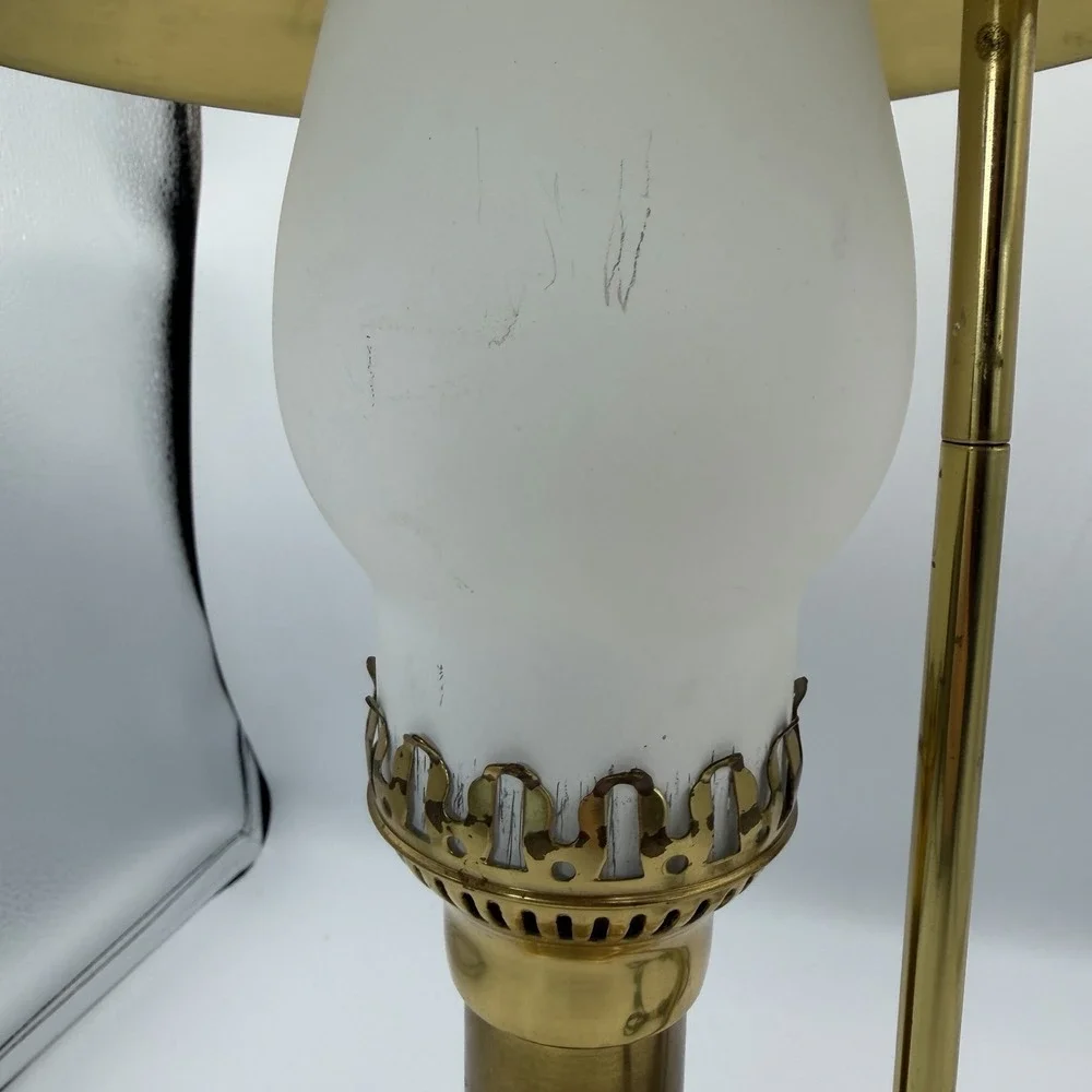 Vintage Paris/Istanbul Orient Express Brass Clawfoot Adjstble Shade Table Lamp